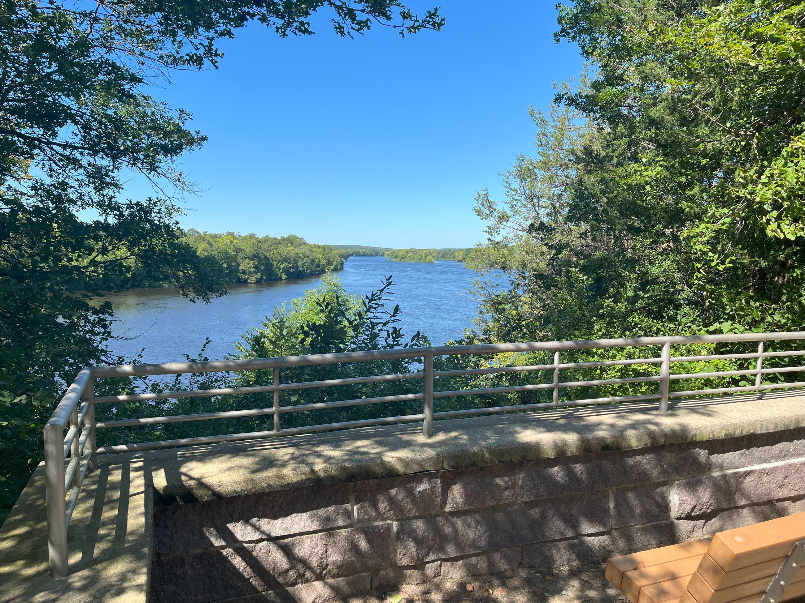 Railing Overlooking the Mississippi River